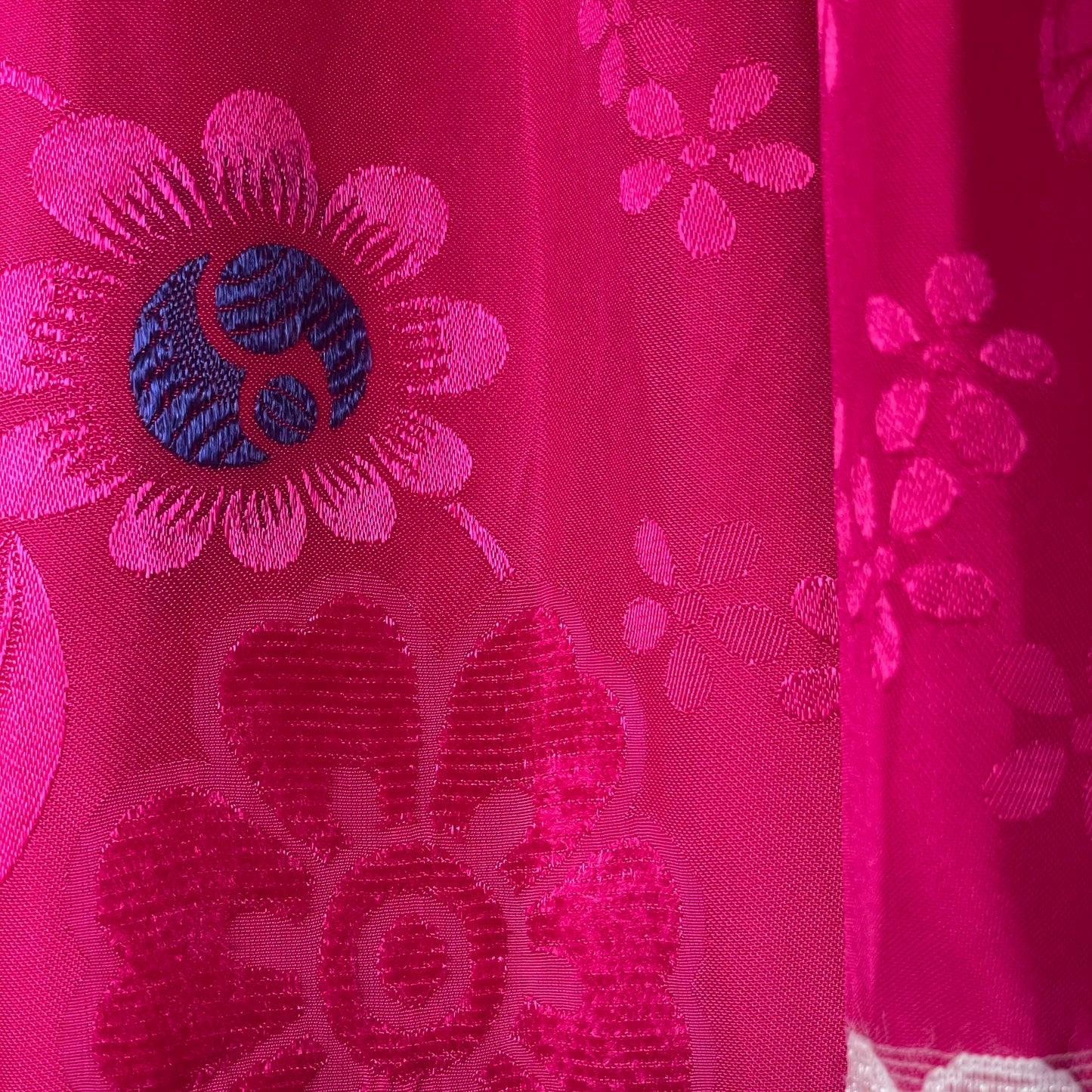 Fuscia Pink - Gul Bakhmal Afghan Dress