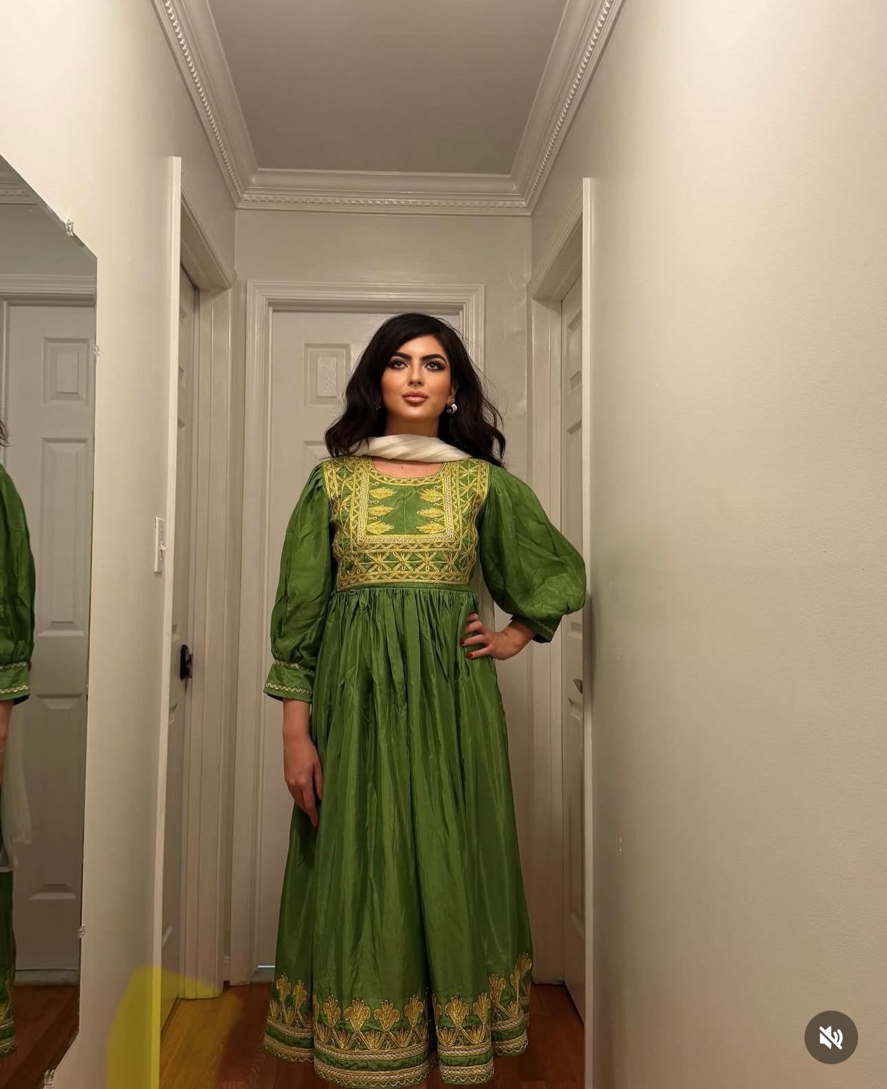 Blossom Dress - Olive Green