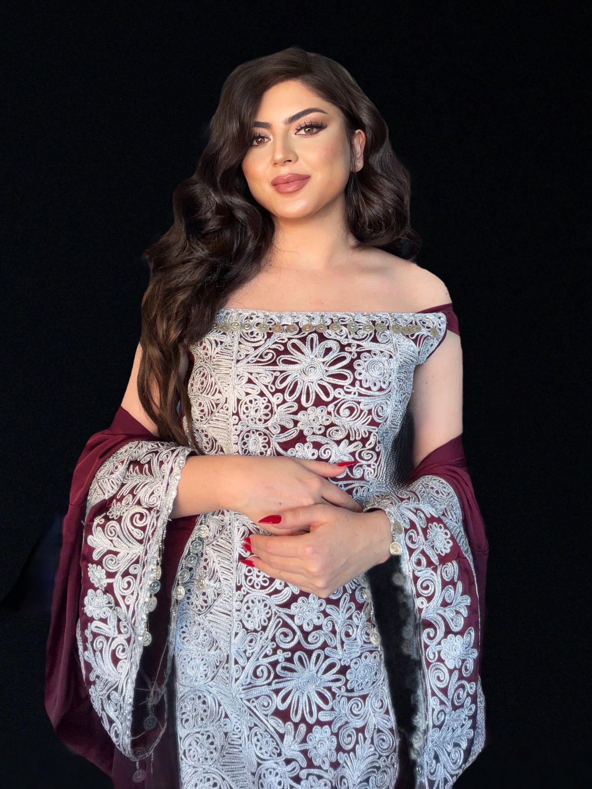 Arabic-Inspired Two-Piece Party Dress – Arsh Fashion