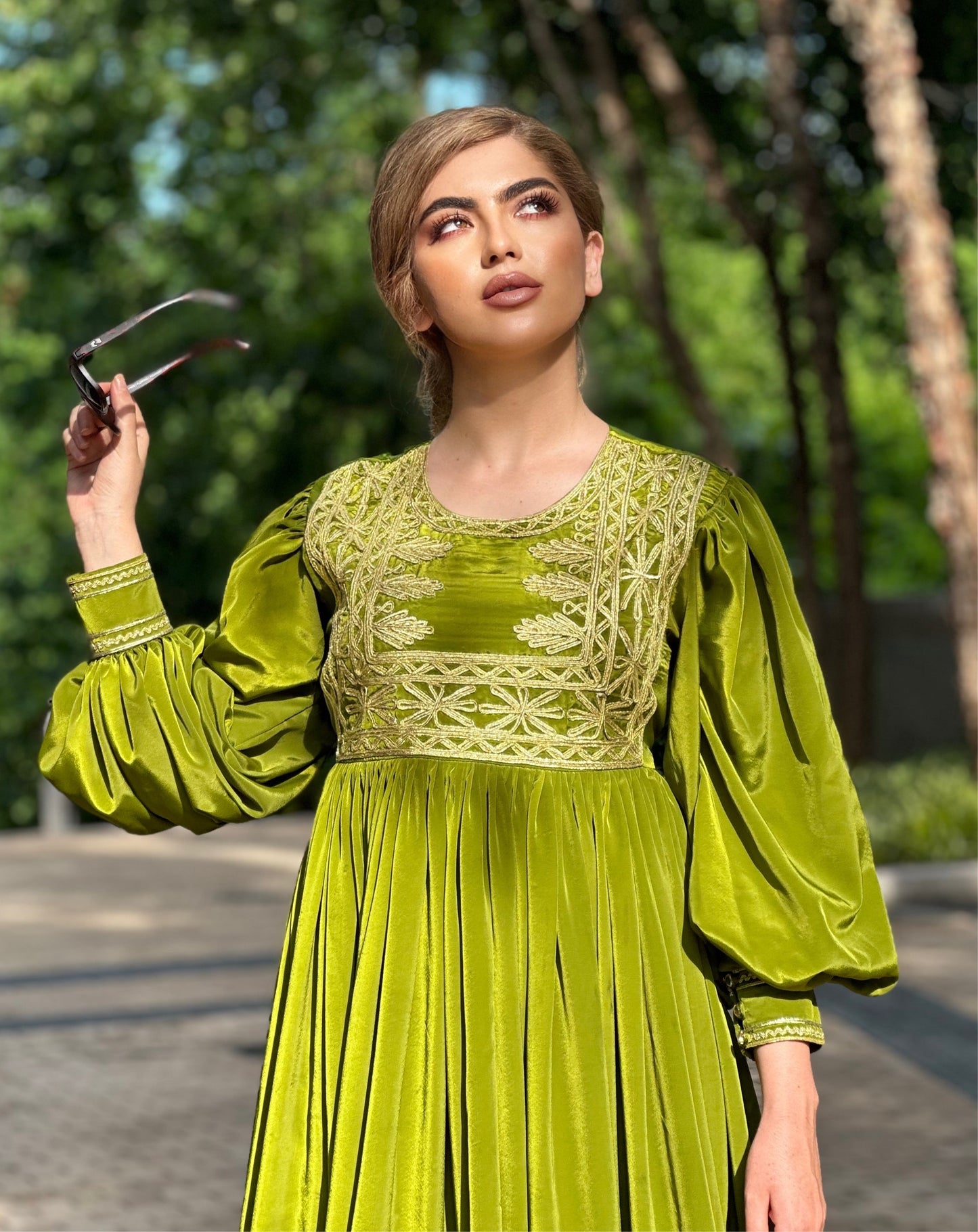 Blossom Dress - Olive Green