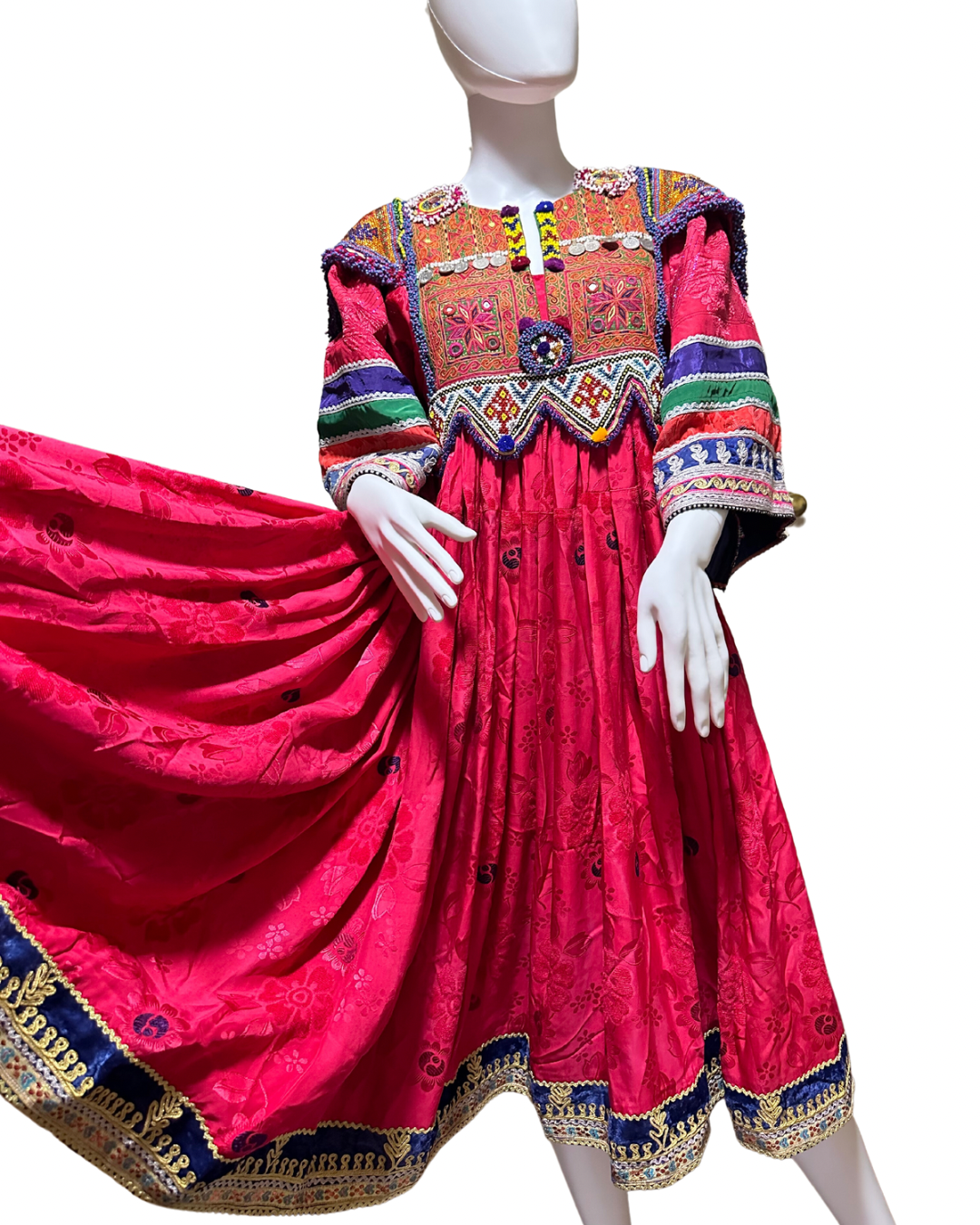 Punch Pink - Afghan Dress
