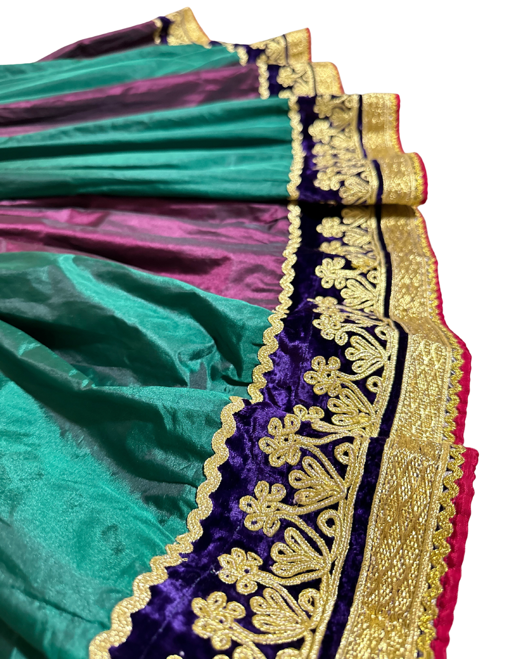 Multi Color Silk Afghan Dress