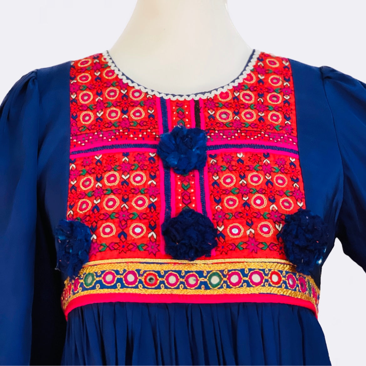 Royal Blue - Layli Meten Afghan Dress